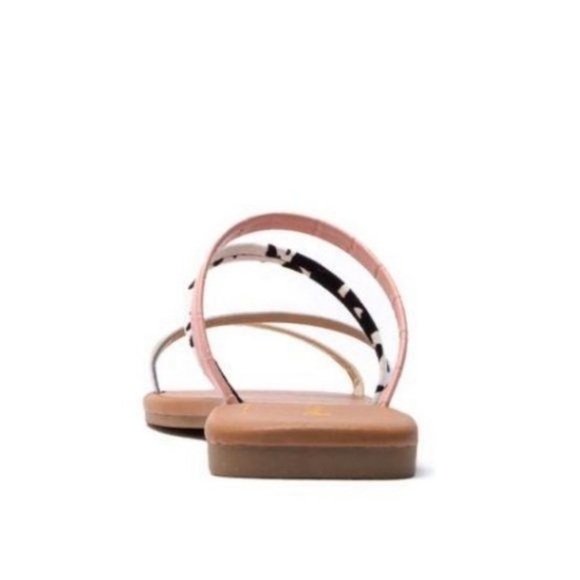 Strappy Slide Sandals - Pink - Picture 4 of 5